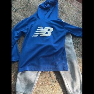 New Balance Royal Blue Hoodie and Light Gray Joggers
